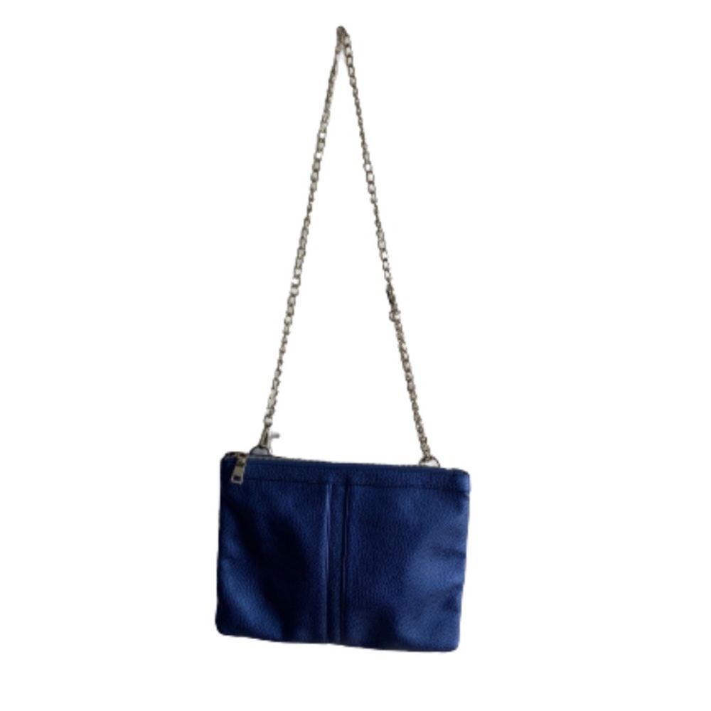 NELLA BELLA | blue vegan leather purse